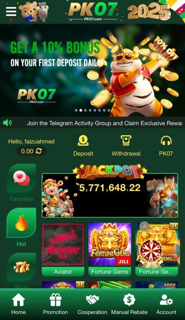 PK07 Game Download (Real Money APP)